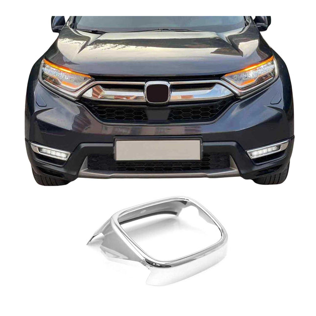 Vorne Emblemstelle Emblem Rahmen für Honda CR-V 2017-2022 Chrom ABS Silber 1tlg