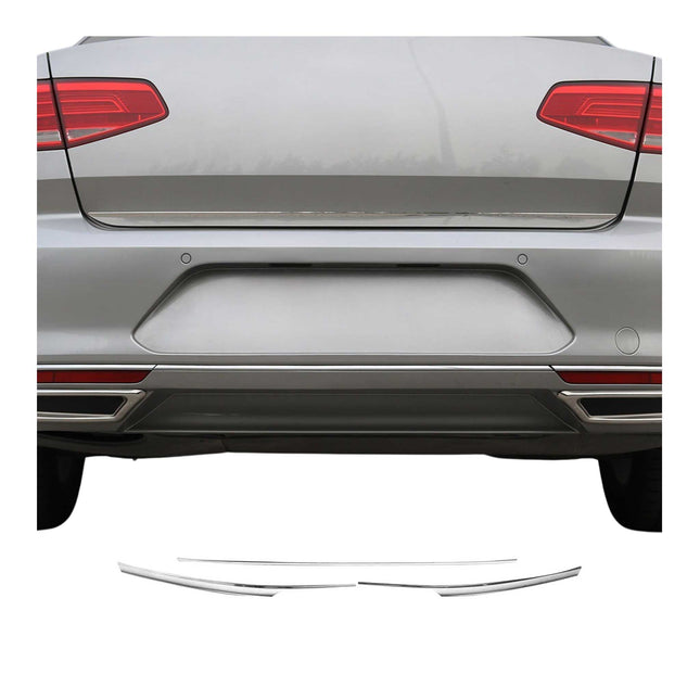 Heckstoßstange Stoßstange Leiste für VW Passat Limo Variant 2015-2021 Edelstahl