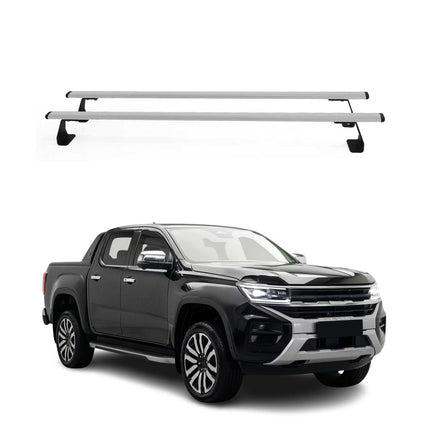 Dachträger Gepäkträger für VW Amarok mk2 2023-2026 Silber Stahl 2 tlg