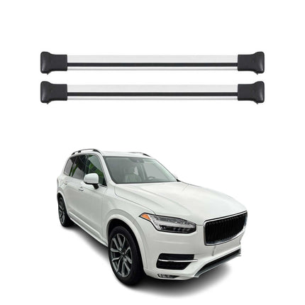 Dachträger Grundtäger für Volvo XC90 II 2015-2019 75kg Aluminium Silber 2 tlg