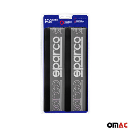 SPARCO Gurtschoner Gurtpolster Sicherheitsgurt Auto Gurtschutz Grau 2x