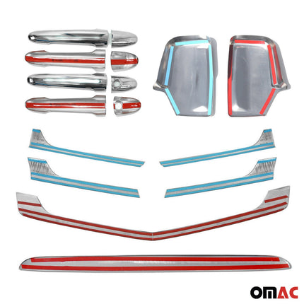 Chrom Spiegelkappen Heckleiste Türgriff Grill für Mercedes Sprinter W906 2013-18
