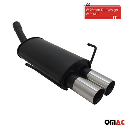 Novus Sportauspuff für Opel Astra H Fließheck 2x76mm RL-Design mit ABE
