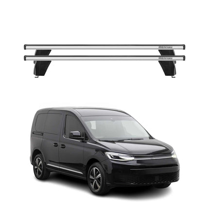 Menabo Dachträger Grundtäger für VW Caddy 2020-2026 75kg Aluminium Silber 2tlg