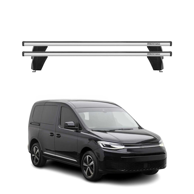 Menabo Dachträger Grundtäger für VW Caddy 2020-2026 75kg Aluminium Silber 2tlg
