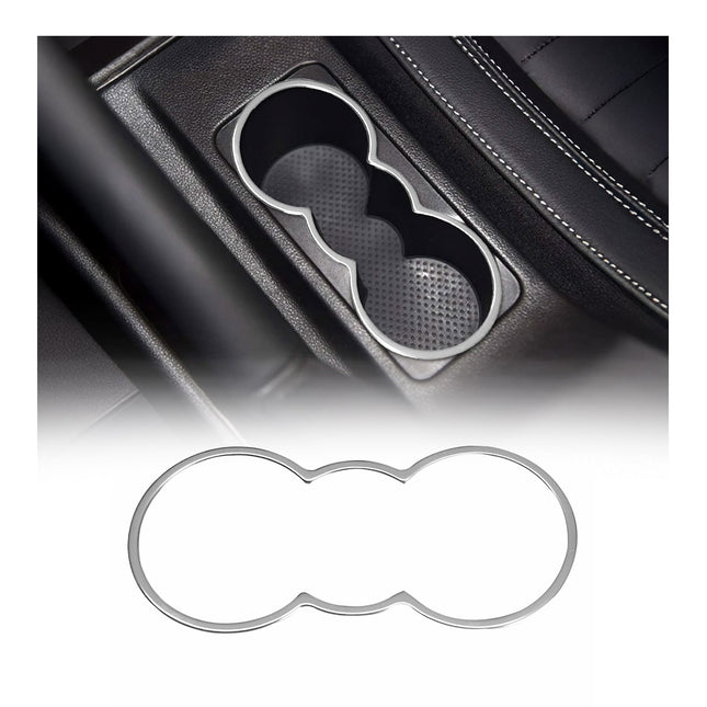 Getränkehalter Rahmen Cupholder für Skoda Octavia 2004-2013 Edelstahl Chrom