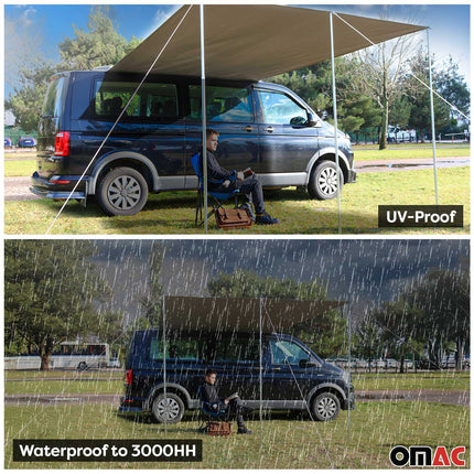 Sonnensegel Kederschiene & Markise Satz für Ford Tourneo Custom 2013-2022 L1