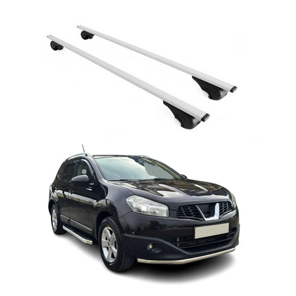 Dachträger Grundtäger für Nissan Qashqai J10 2006-2014 75kg Metall Silber 2 tlg