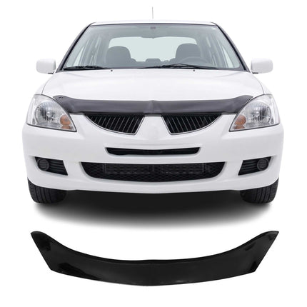Motorhaube Deflektor Insektenschutz für Mitsubishi Lancer 2000-2010 Dunkel