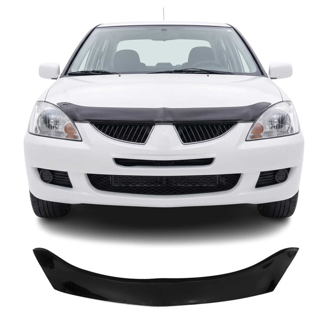 Motorhaube Deflektor Insektenschutz für Mitsubishi Lancer 2000-2010 Dunkel