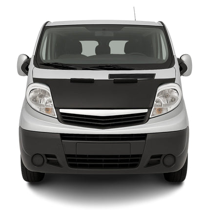 Haubenbra Steinschlagschutz Bonnet Bra für Renault Trafic 2001-2014 Schwarz Halb
