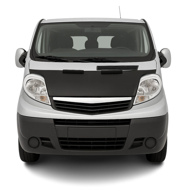 Haubenbra Steinschlagschutz Bonnet Bra für Renault Trafic 2001-2014 Schwarz Halb