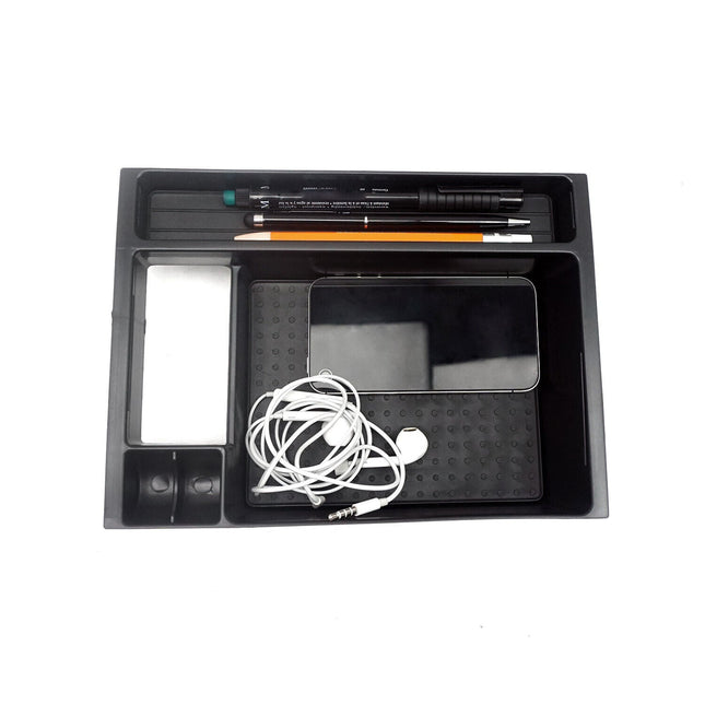 Armauflage Ablagebox Zentrale Storage-Box für Mazda CX-5 2013-2014 ABS Schwarz