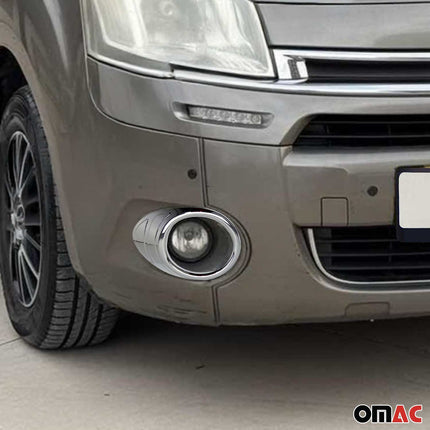 Nebelscheinwerfer Rahmen Umrandung für Citroen Berlingo 2008-2012 Chrom ABS 2x