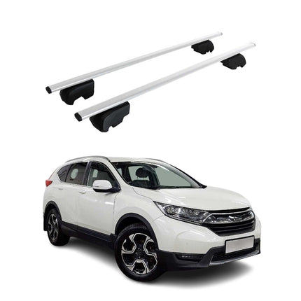 Dachträger Grundtäger für Honda CR-V mk5 2017-2022 75kg Metall Silber 2 tlg