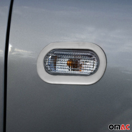 Blinkerrahmen Seitenblinker für Seat Leon 1999-2005 Edelstahl Chrom 2x