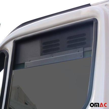 Lüftungsgitter Be & Entlüftung für Iveco Daily 2014-2026 Aluminium Schwarz 2tlg