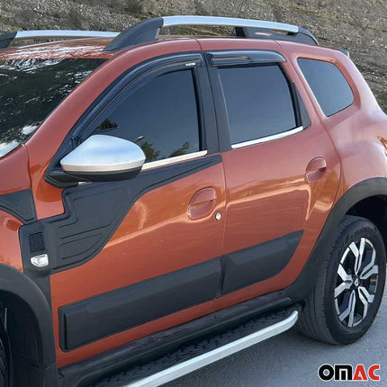 Fensterleisten Zierleisten für Dacia Duster 2018-2021 Gebürstet Chrom 4tlg