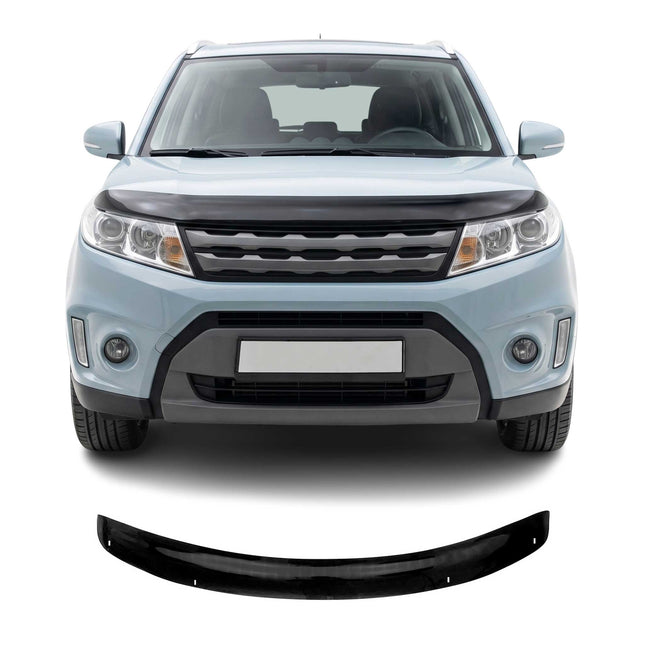 Motorhaube Deflektor Steinschlagschutz für Suzuki Vitara 2015-2023 Schwarz Abs