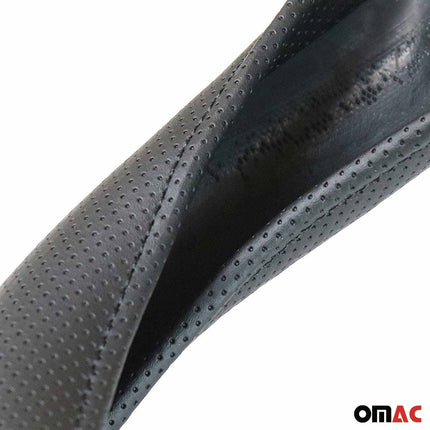 Lenkradbezug Lenkradschoner Lenkrad abdeckung Schwarz Gepunktet Ø 38-40 cm