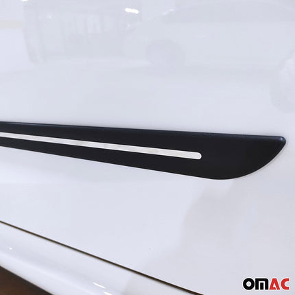 Seitentürleiste Türleisten Türschutzleisten für Kia Cerato ABS Chrom Schwarz 4x