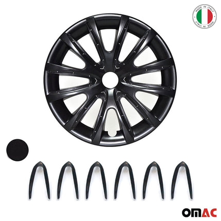 4x 14" Radkappen Radzierblenden Radblenden für VW für Audi Skoda ABS Schwarz