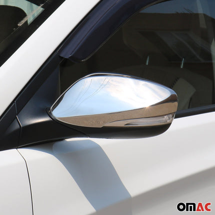 Spiegelkappen Spiegelabdeckung für Hyundai Elantra mk5 2010-15 Chrom mit Signal