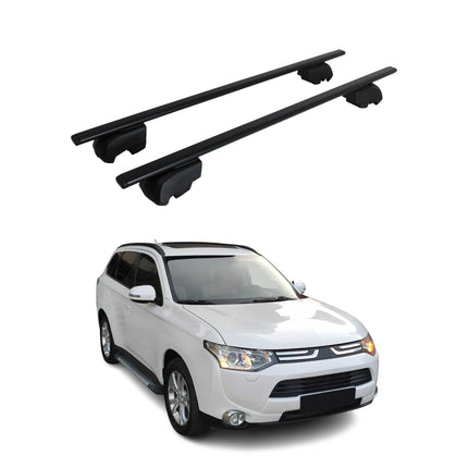 Dachträger Gepäckträger für Mitsubishi Outlander 2012-2021 ABE Metall Schwarz
