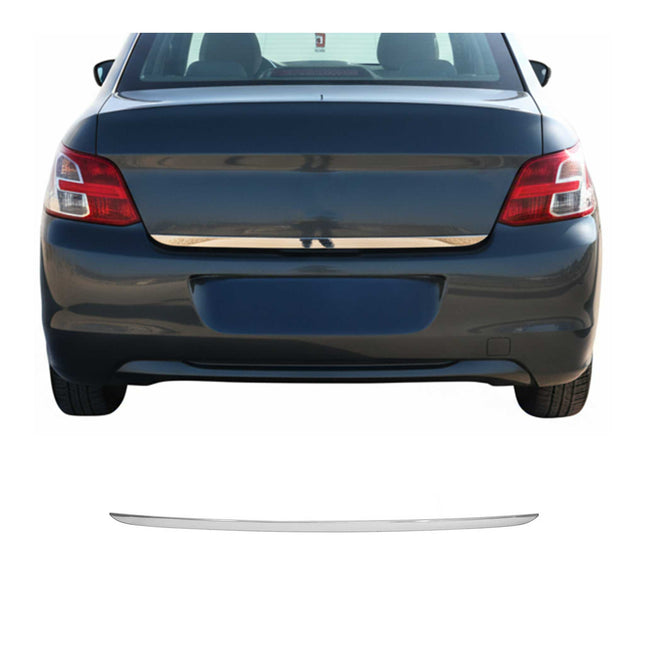 Kofferraumleiste Heckklappe Leiste für Peugeot 301 Edelstahl Chrom 1tlg