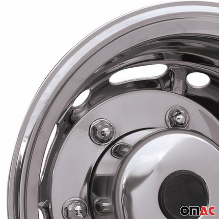 Radzierblenden Radkappen Chrom 16" Zoll Radblenden Hinten Edelstahl 2 tlg