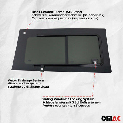 Schiebefenster für Mercedes Sprinter W906 2006-2018 Rechts Schiebetür L2 L3 L4