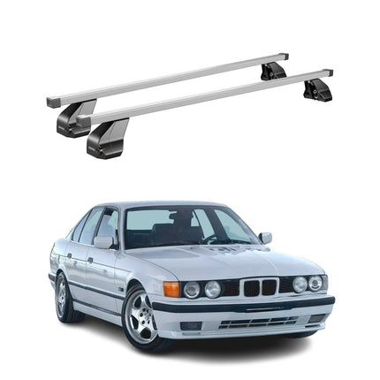Menabo Dachträger Grundtäger für BMW 5er E39 Limo 1995-2003 75kg Stahl Silber 2x