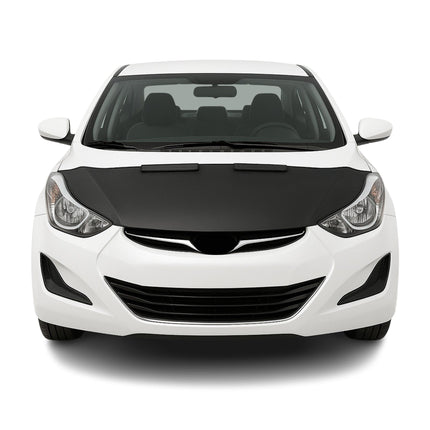 Haubenbra Steinschlagschutz für Hyundai Elantra MD 2011-2016 Schwarz Halb