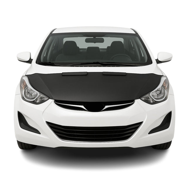 Haubenbra Steinschlagschutz für Hyundai Elantra MD 2011-2016 Schwarz Halb