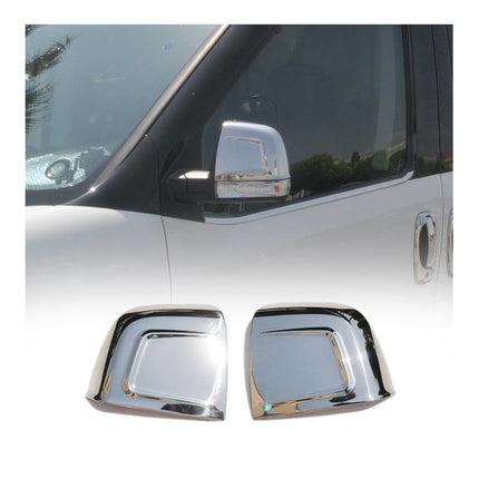 Spiegelkappen Spiegelabdeckung für Opel Combo D 2012-2018 Edelstahl Chrom 2tlg