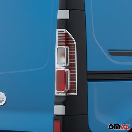 Rücklicht Leisten Heckleuchte für Fiat Talento 2016-2024 Chrom ABS Silber 2tlg