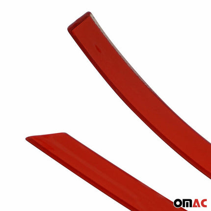 Spiegelkappen Leiste für VW Multivan T5 2010-2015 Edelstahl Rot 2tlg
