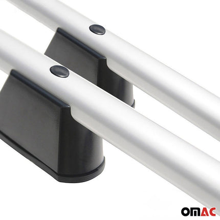 Dachreling Dachgepäckträger für VW Caddy 2003-15 L2 Langer Alu ABE Silber 2x