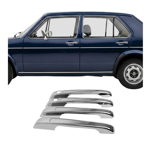 Türgriff Blende Türgriff Abdeckung für VW Golf 1974-1983 Chrom ABS Silber 2tlg