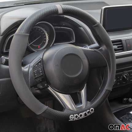 SPARCO Lenkradbezüge Lenkradschoner Lenkradschutz Lenkrad Schwarz Grau Gummi