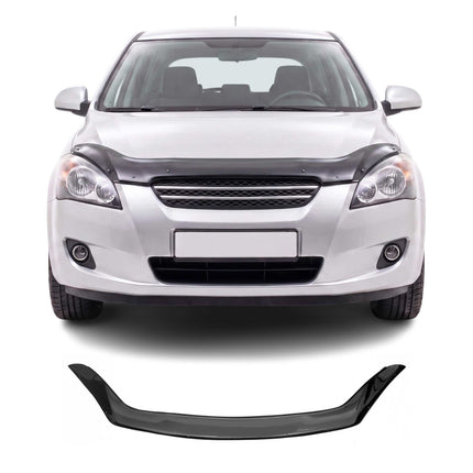 Motorhaube Deflektor Steinschlagschutz für Kia Ceed FL 2010-2012 Schwarz
