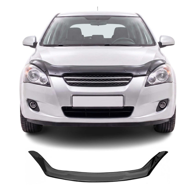 Motorhaube Deflektor Steinschlagschutz für Kia Ceed FL 2010-2012 Schwarz