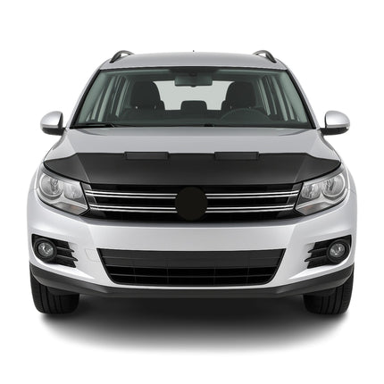 Haubenbra Steinschlagschutz Bonnet Bra für VW Tiguan 2007-2016 Schwarz Halb