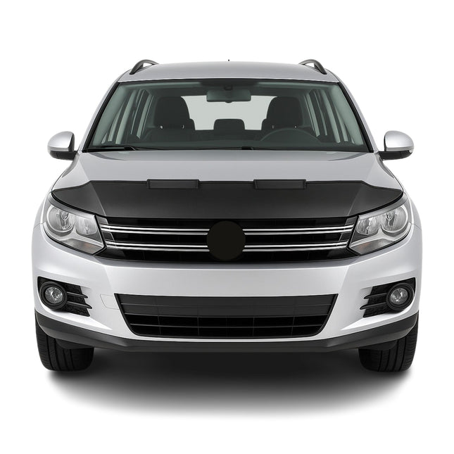 Haubenbra Steinschlagschutz Bonnet Bra für VW Tiguan 2007-2016 Schwarz Halb