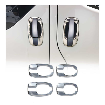Chrom Türgriff Blende für Renault Trafic 2001-2014 4-Tür Edelstahl 4tlg