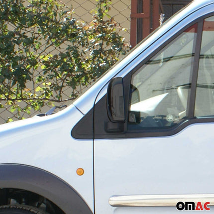 Spiegelkappen Spiegelabdeckung für Ford Connect 20002-2009 Chrom ABS Dunkel 2tlg