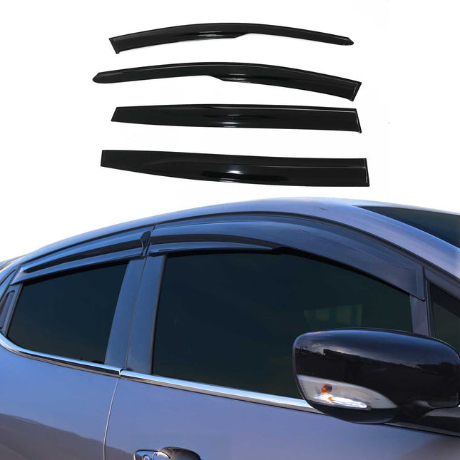 4x Windabweiser Regenabweiser für Dacia Sandero 2021-2026 Acryl Dunkel