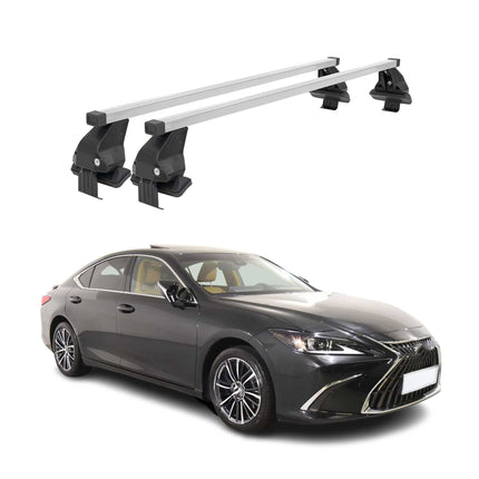 Menabo Dachträger Grundtäger für Lexus ES XZ10 2019-2025 50kg Stahl Silber 2 tlg