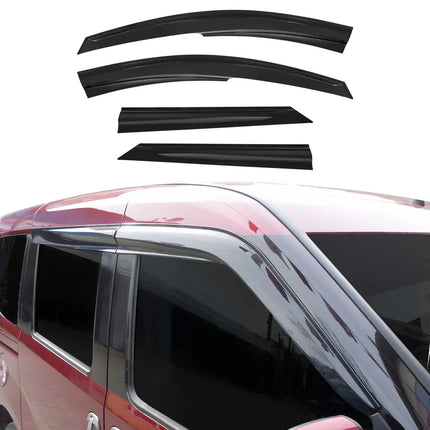 4x Windabweiser Regenabweiser für Dacia Logan MCV 2007-2013 Acryl Dunkel