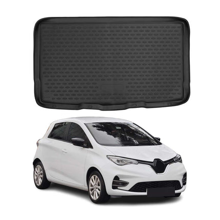 Kofferraummatte Kofferraumwanne für Renault Zoe 2019-2021 Gummi TPE Schwarz